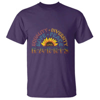 Harris Supporter T Shirt Peace Love Equality Hope Diversity Sunflower - Wonder Print Shop