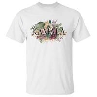 Harris 2024 T Shirt Vintage Flowers Feminine First Female President - Wonder Print Shop