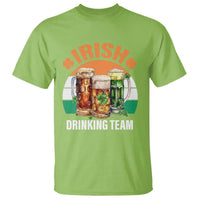 Funny Irish Drinking Team T Shirt St Patricks Day Vintage Beer Ireland Flag Clover