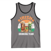 Funny Irish Drinking Team Tank Top St Patricks Day Vintage Beer Ireland Flag Clover