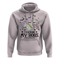 Funny Teacher Halloween Hoodie Teaching My Boos Teacherlife Ghost Pencil Book - Wonder Print Shop