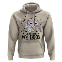 Funny Teacher Halloween Hoodie Teaching My Boos Teacherlife Ghost Pencil Book - Wonder Print Shop
