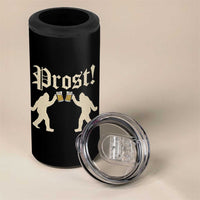 Funny Oktoberfest Bigfoot Prost 4 in 1 Can Cooler Tumbler German Sasquatch Beer Mug - Wonder Print Shop
