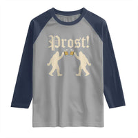 Funny Oktoberfest Bigfoot Prost Raglan Shirt German Sasquatch Beer Mug - Wonder Print Shop