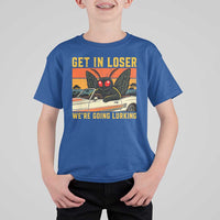 Get In Loser We Are Going Lurking Funny Mothman T Shirt For Kid Cryptozoology Cryptid Lover