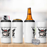 Please Leave Me Alone I Am Eating Soup Funny Mothman 4 in 1 Can Cooler Tumbler