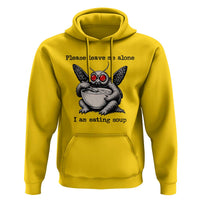 Please Leave Me Alone I Am Eating Soup Funny Mothman Hoodie