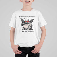 Please Leave Me Alone I Am Eating Soup Funny Mothman T Shirt For Kid