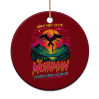 Funny Mothman Ceramic Ornament Have You Seen The Mothman Terror From The Skies Cryptid Legends