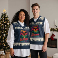 Funny Mothman V-Neck Knit Sweater Vest Have You Seen The Mothman Terror From The Skies Cryptid Legends