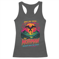 Funny Mothman Racerback Tank Top Have You Seen The Mothman Terror From The Skies Cryptid Legends