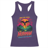 Funny Mothman Racerback Tank Top Have You Seen The Mothman Terror From The Skies Cryptid Legends