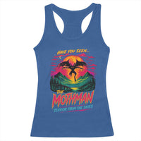 Funny Mothman Racerback Tank Top Have You Seen The Mothman Terror From The Skies Cryptid Legends