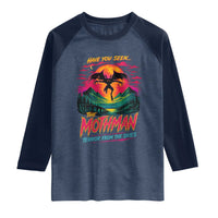 Funny Mothman Raglan Shirt Have You Seen The Mothman Terror From The Skies Cryptid Legends