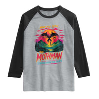 Funny Mothman Raglan Shirt Have You Seen The Mothman Terror From The Skies Cryptid Legends