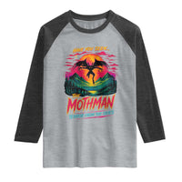 Funny Mothman Raglan Shirt Have You Seen The Mothman Terror From The Skies Cryptid Legends
