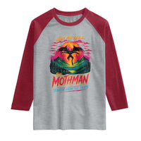 Funny Mothman Raglan Shirt Have You Seen The Mothman Terror From The Skies Cryptid Legends