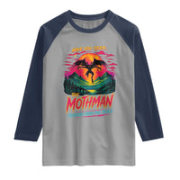 Funny Mothman Raglan Shirt Have You Seen The Mothman Terror From The Skies Cryptid Legends