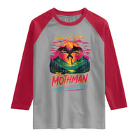 Funny Mothman Raglan Shirt Have You Seen The Mothman Terror From The Skies Cryptid Legends