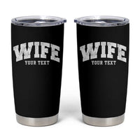 Personalized Wife Tumbler Cup Custom Text Name Wifey Marriage Anniversary Couple Gift