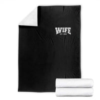 Wife Est 2026 Throw Blanket Just Married Couple Matching Wedding Honeymoon
