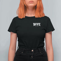 Wife Est 2026 T Shirt For Women Just Married Couple Matching Wedding Honeymoon