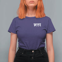 Wife Est 2026 T Shirt For Women Just Married Couple Matching Wedding Honeymoon