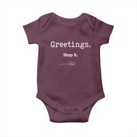 Greeting Stop It Paul Funny Christian Bible Faith Baby Onesie