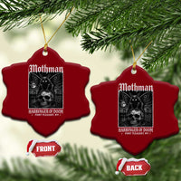 Mothman Harbinger of Doom Point Pleasant WV Ceramic Ornament Gothic Horror Cryptid Creature