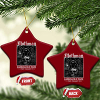Mothman Harbinger of Doom Point Pleasant WV Ceramic Ornament Gothic Horror Cryptid Creature