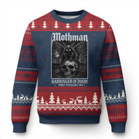 Mothman Harbinger of Doom Point Pleasant WV Ugly Christmas Sweater Gothic Horror Cryptid Creature