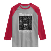 Mothman Harbinger of Doom Point Pleasant WV Raglan Shirt Gothic Horror Cryptid Creature