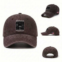 Mothman Harbinger of Doom Point Pleasant WV Washed Cotton Baseball Cap Gothic Horror Cryptid Creature