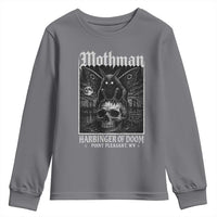 Mothman Harbinger of Doom Point Pleasant WV Youth Sweatshirt Gothic Horror Cryptid Creature