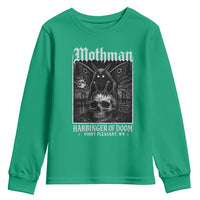 Mothman Harbinger of Doom Point Pleasant WV Youth Sweatshirt Gothic Horror Cryptid Creature
