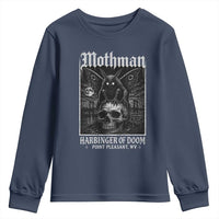 Mothman Harbinger of Doom Point Pleasant WV Youth Sweatshirt Gothic Horror Cryptid Creature
