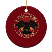 Funny Mothman The Man The Moth The Legend Ceramic Ornament Retro Folklore Creepy Cryptid