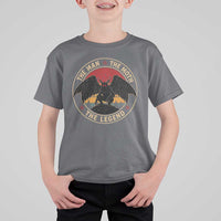 Funny Mothman The Man The Moth The Legend T Shirt For Kid Retro Folklore Creepy Cryptid