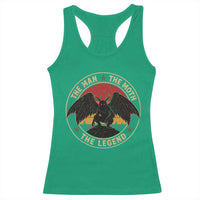 Funny Mothman The Man The Moth The Legend Racerback Tank Top Retro Folklore Creepy Cryptid