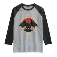 Funny Mothman The Man The Moth The Legend Raglan Shirt Retro Folklore Creepy Cryptid