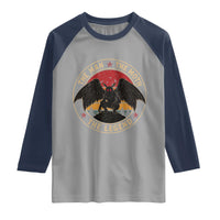 Funny Mothman The Man The Moth The Legend Raglan Shirt Retro Folklore Creepy Cryptid