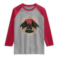 Funny Mothman The Man The Moth The Legend Raglan Shirt Retro Folklore Creepy Cryptid