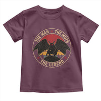Funny Mothman The Man The Moth The Legend Toddler T Shirt Retro Folklore Creepy Cryptid