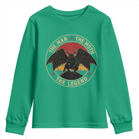 Funny Mothman The Man The Moth The Legend Youth Sweatshirt Retro Folklore Creepy Cryptid