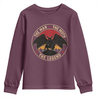 Funny Mothman The Man The Moth The Legend Youth Sweatshirt Retro Folklore Creepy Cryptid