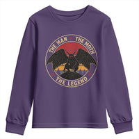 Funny Mothman The Man The Moth The Legend Youth Sweatshirt Retro Folklore Creepy Cryptid