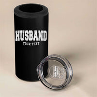 Personalized Husband 4 in 1 Can Cooler Tumbler Custom Text Name Hubby Marriage Anniversary Couple Gift