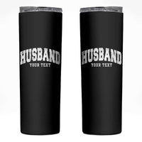Personalized Husband Skinny Tumbler Custom Text Name Hubby Marriage Anniversary Couple Gift