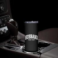 Personalized Husband Skinny Tumbler Custom Text Name Hubby Marriage Anniversary Couple Gift