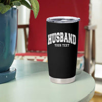 Personalized Husband Tumbler Cup Custom Text Name Hubby Marriage Anniversary Couple Gift